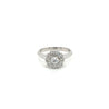 Tiffany & Co. Vintage Flower Shape Diamond Ring in Platinum Setting