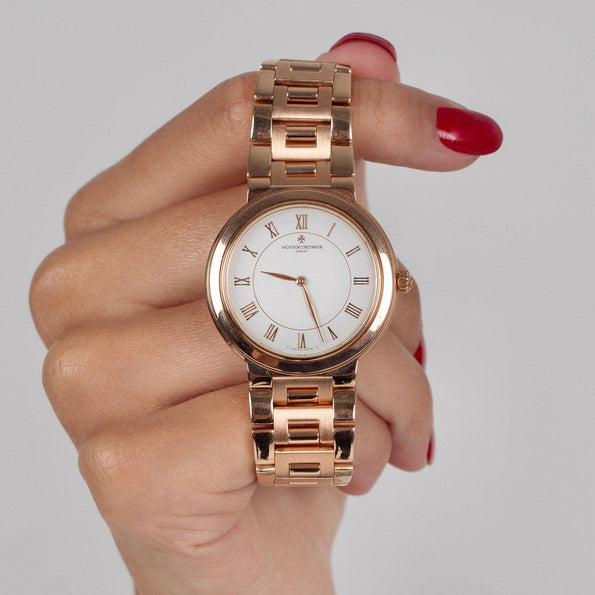 Vacheron Constantin Sovereign 18K Rose Gold 32mm Watch