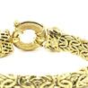 Vintage 14K Yellow Gold Byzantine Gold Chain Bracelet and Necklace Set