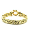 Vintage 14K Yellow Gold Byzantine Gold Chain Bracelet and Necklace Set