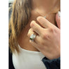 Vintage Cartier Nouvelle Vogue 750 White Gold Dome Ring Circa 1997