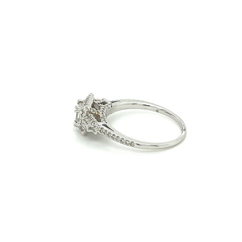 Vintage Dainty Emerald Cut Natural Diamond Ring in 18K White Gold – Assay Jewelers