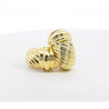 Vintage David Yurman 14K Yellow Gold "Cable Rope" Motif Clip On Earrings