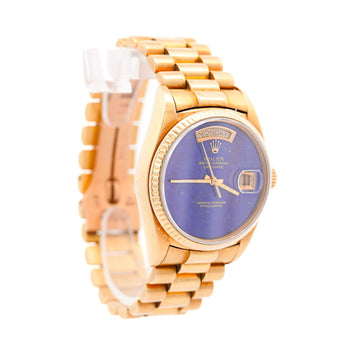 Vintage Rolex Day-Date Lapis Lazuli 18K Yellow Gold 36mm Watch – Assay Jewelers