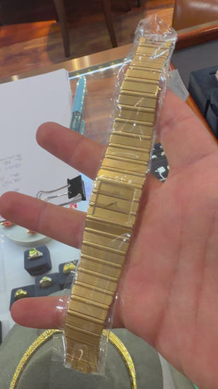 Vintage Piaget Polo 7131 C 701 18K Gold Integral Bracelet Watch