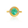 Oval Cut Colombian Emerald Ring